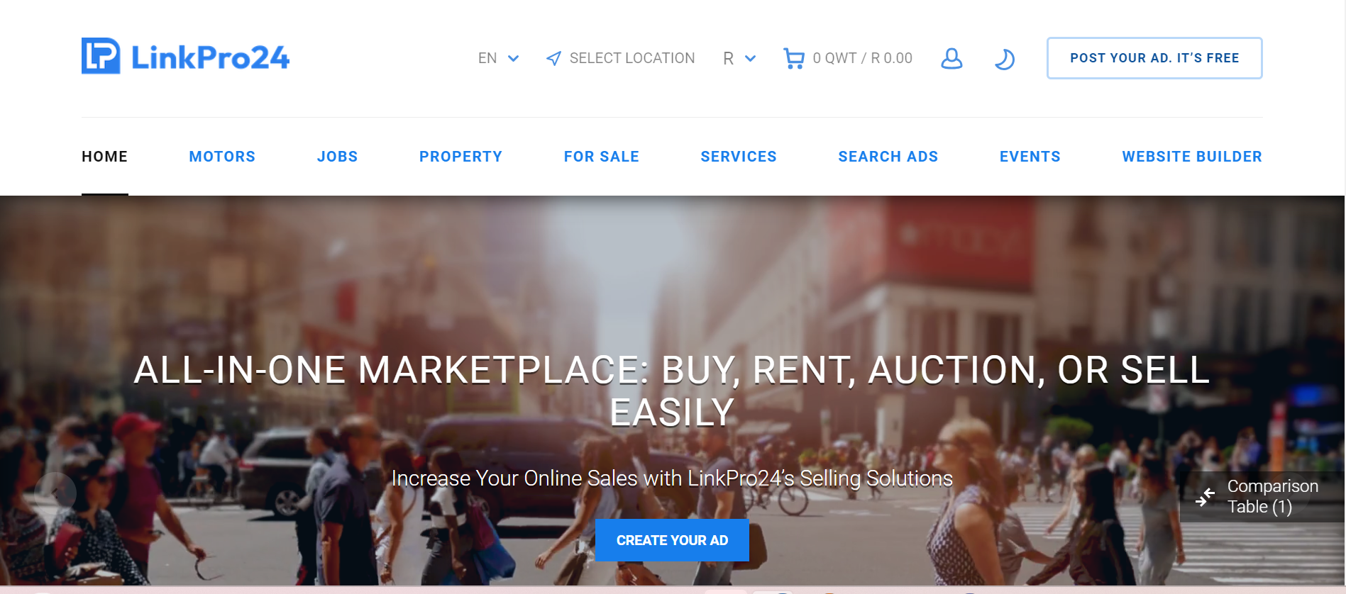 LinkPro24-Marktplatz und kostenlose Kleinanzeigen